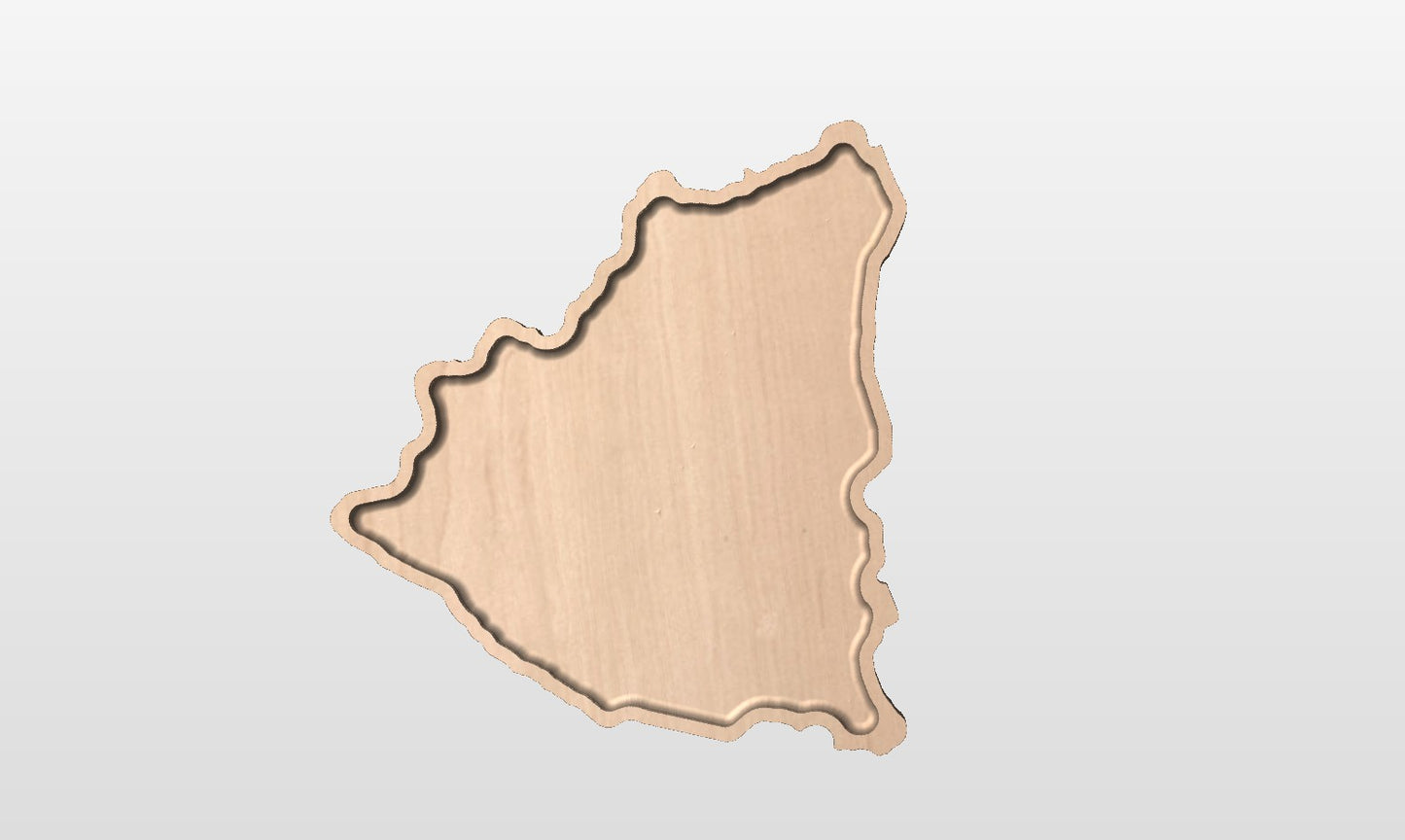 Nicaragua Shaped Tray