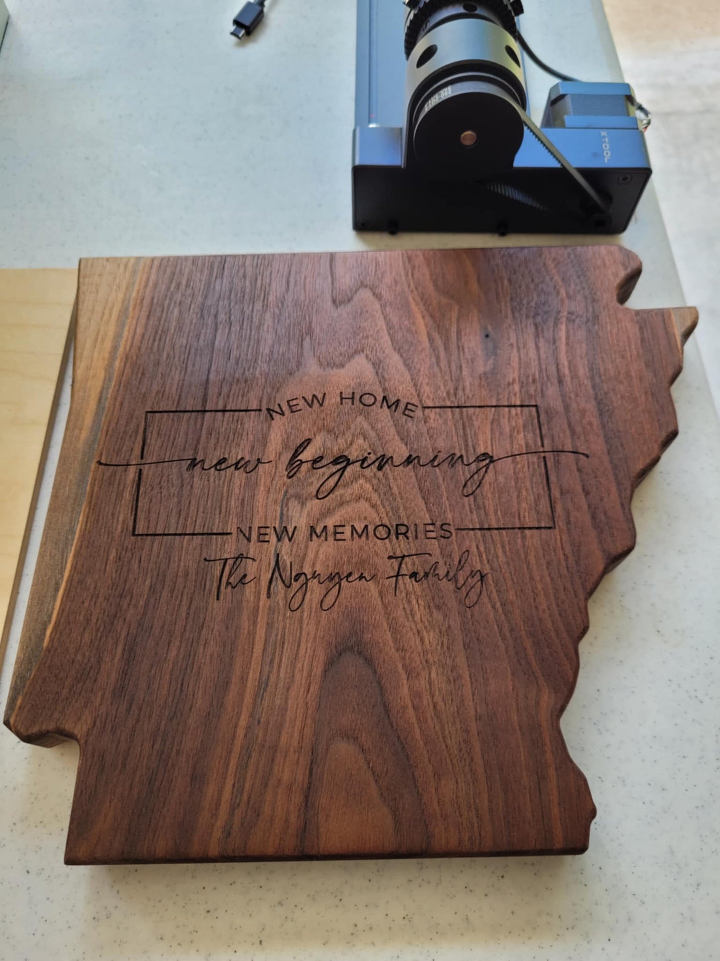 Arkansas Shaped Cutting Board