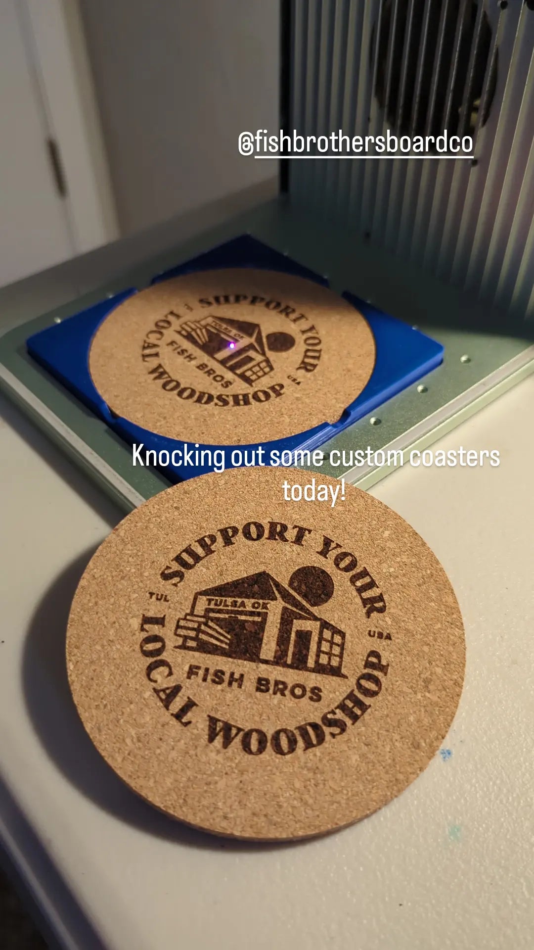 Customer Cork Coasters