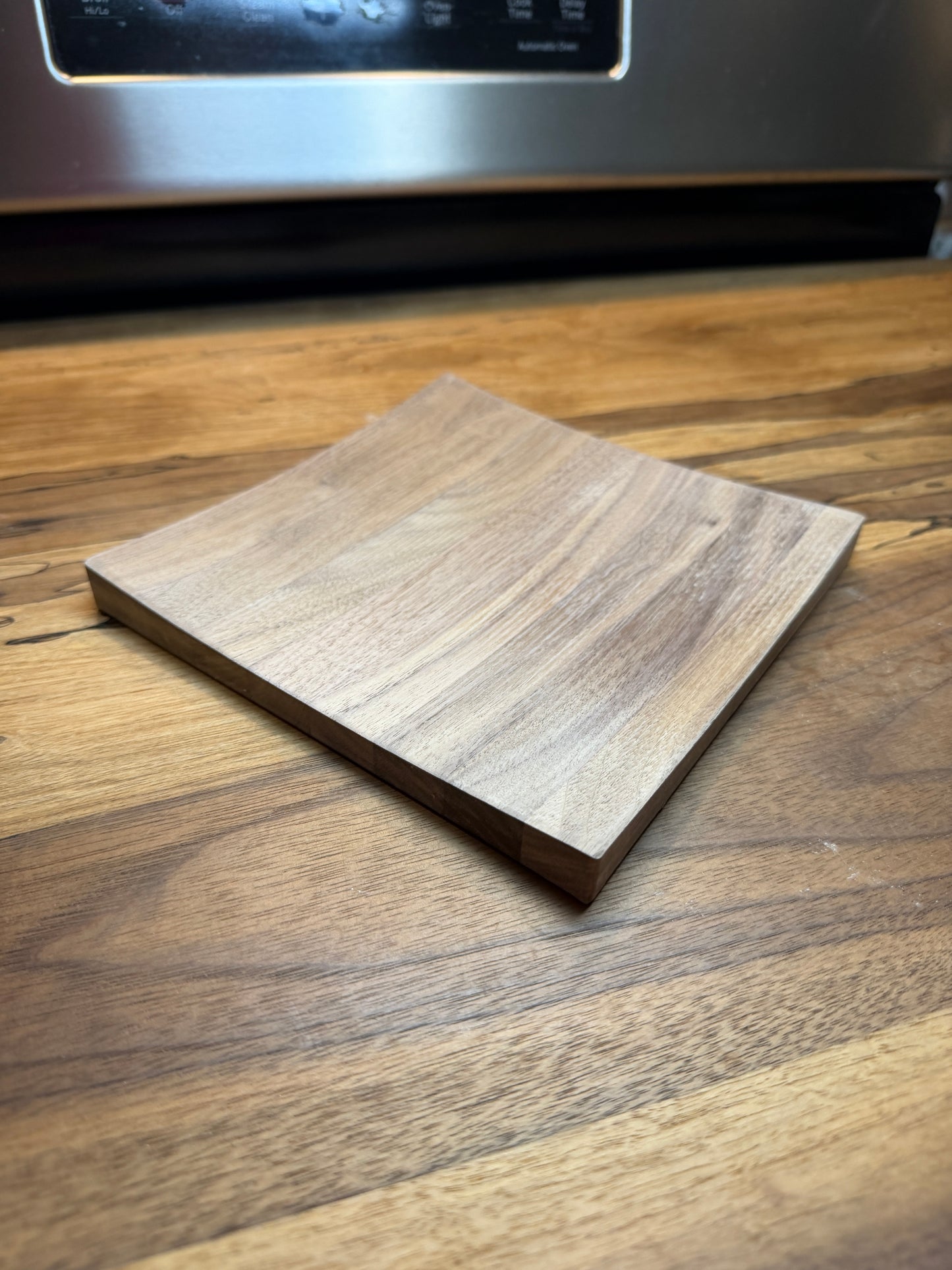 Black Walnut Curved Square Plate