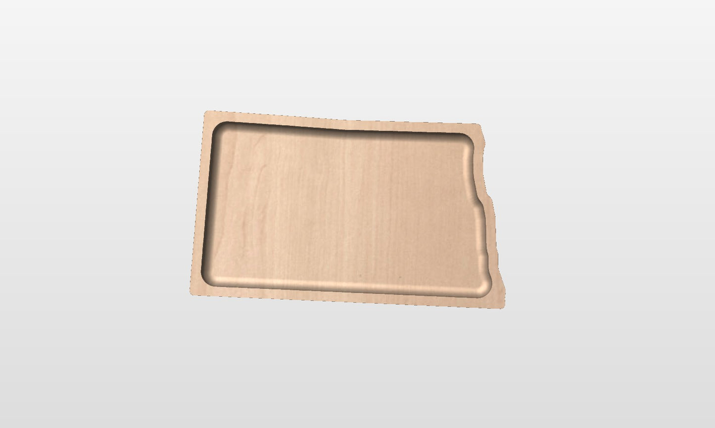 North Dakota State Tray