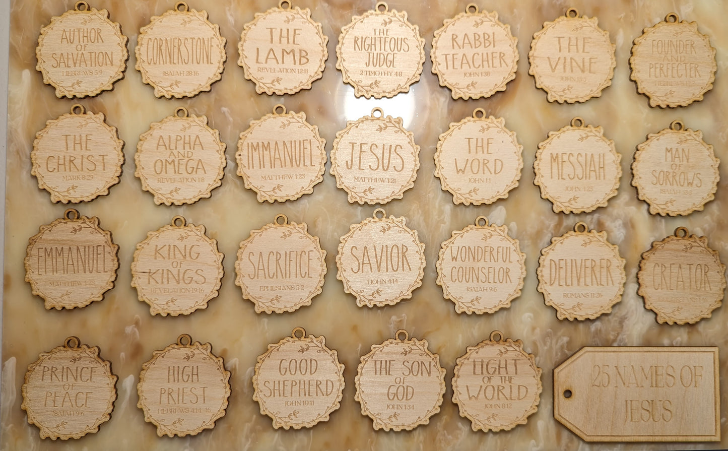 Names of Jesus Ornaments