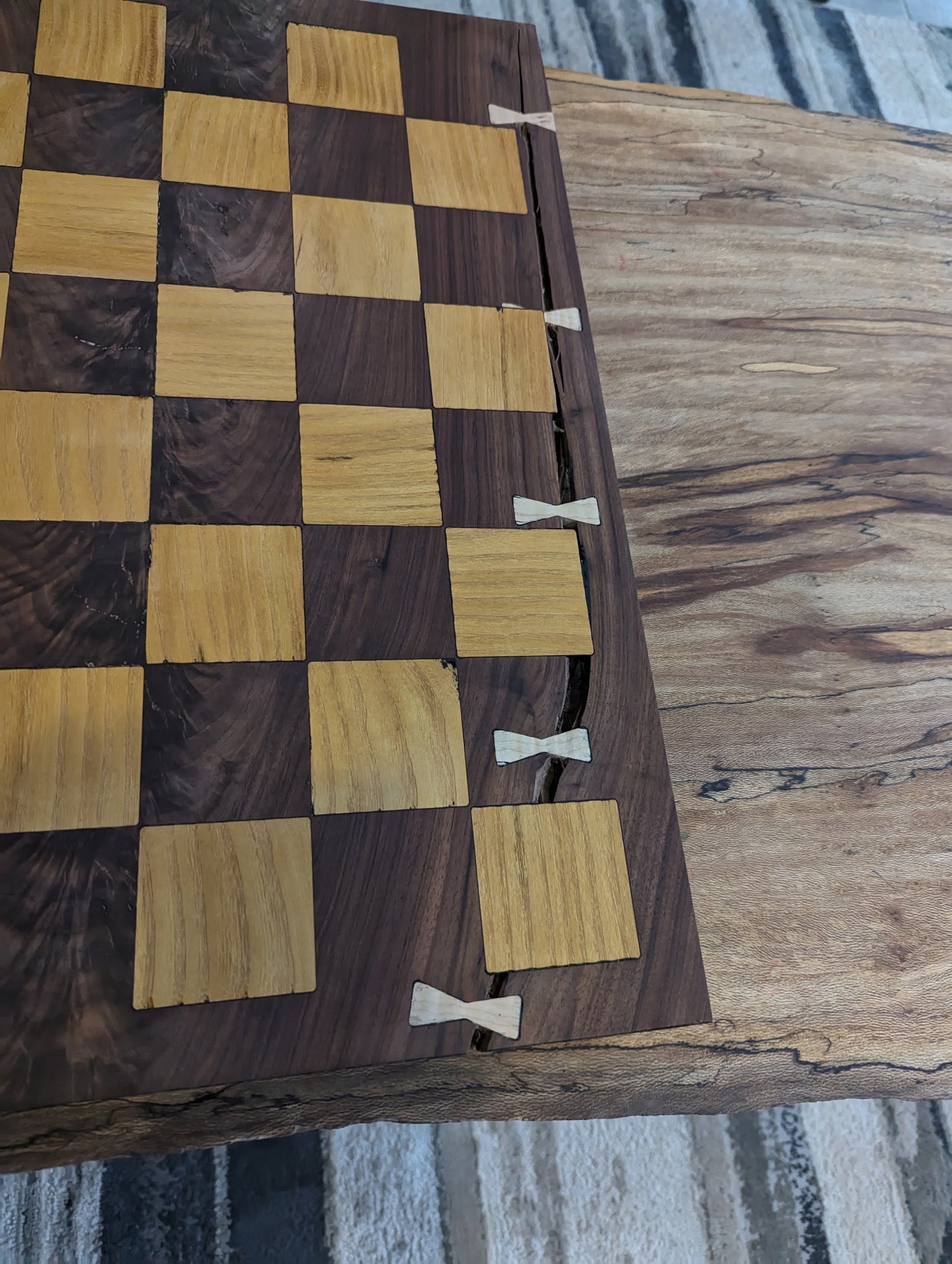 Black Walnut Double Inlay Chessboard