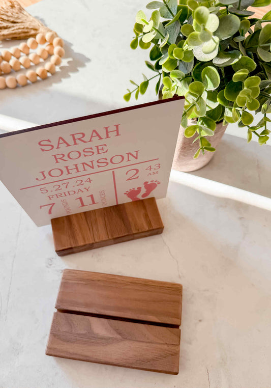 Black Walnut Acrylic Base