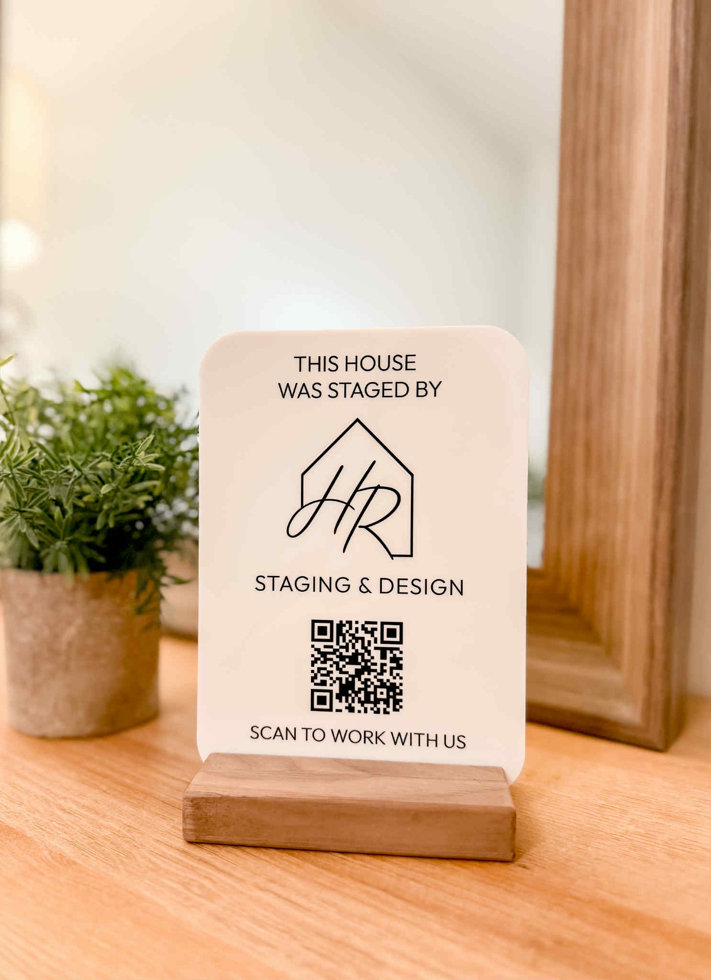 Black Walnut Acrylic Base